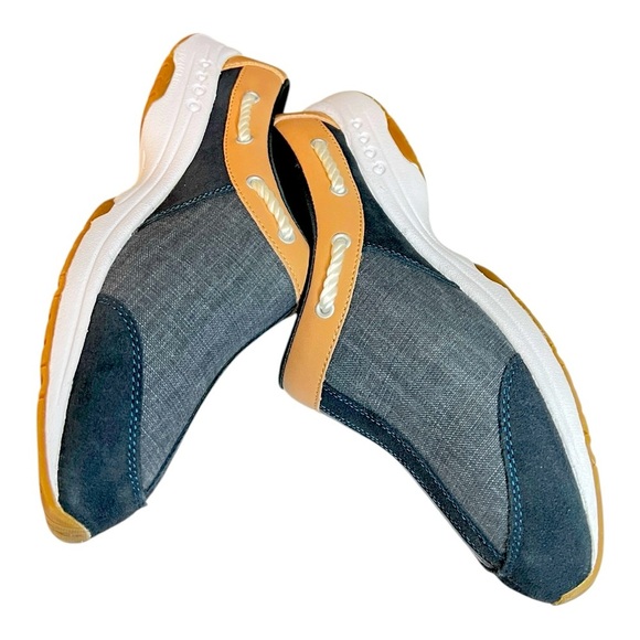Easy Spirit Women's Travelport 19 Blue Walking Mule Sneakers Preowned Like New - Picture 8 of 9